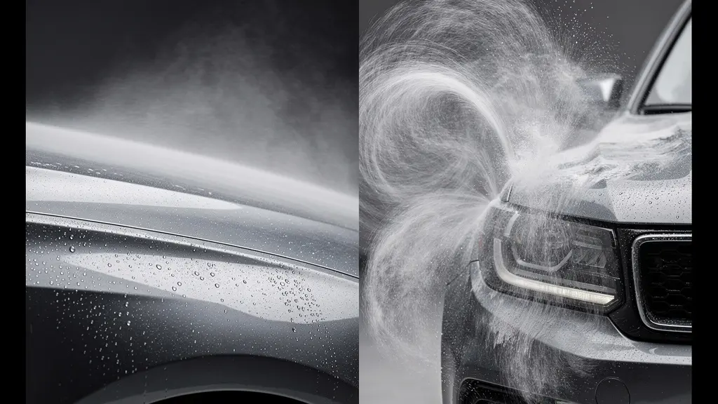 Visualisation des flux d'air autour d'une berline et d'un SUV en soufflerie