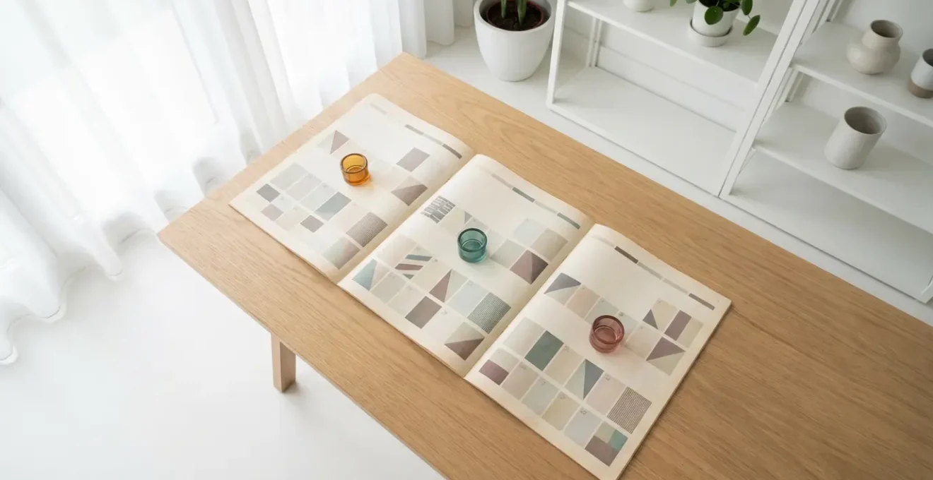 Vue aérienne minimaliste d'un calendrier avec des épingles marquant les périodes optimales de réservation